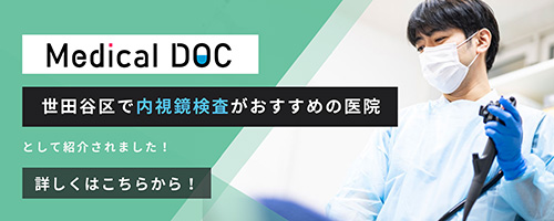 MedicalDOCバナー 世田谷区でおすすめできる内視鏡検査対応のクリニック